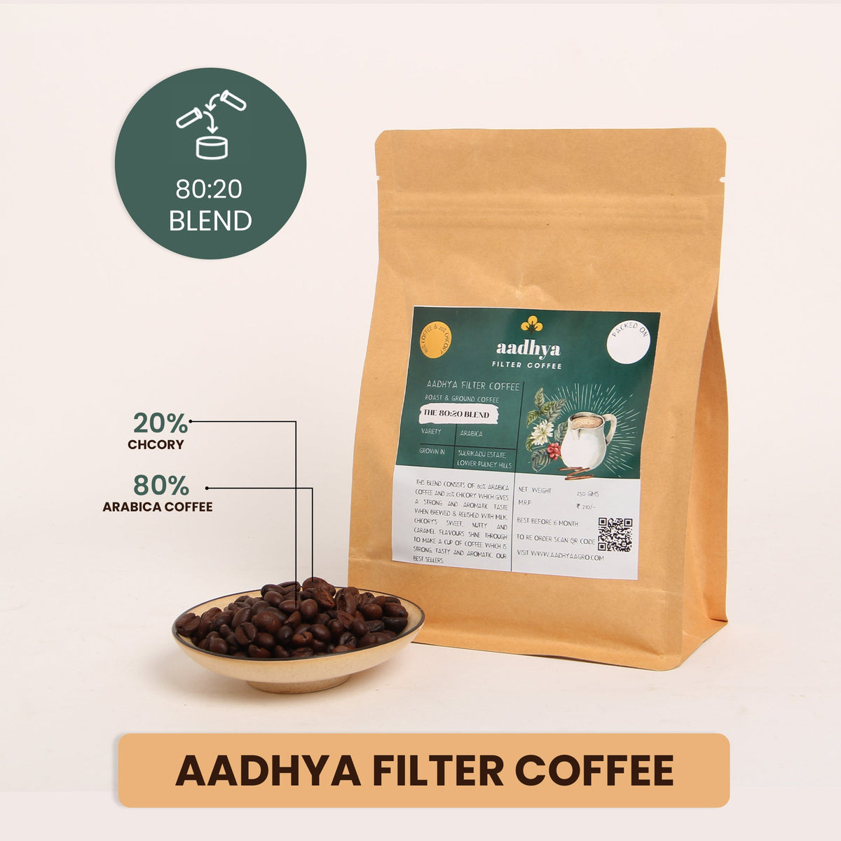 Aadhya | The 80:20 Blend Arabica Coffee And Chicory - AADHYA