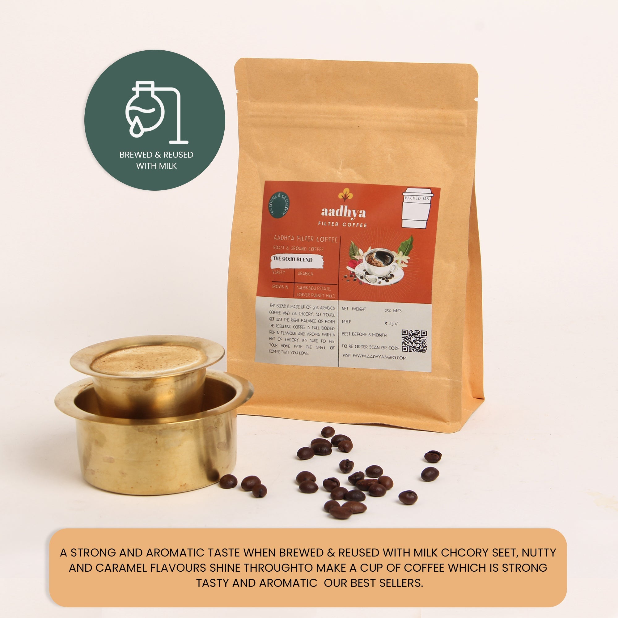 Aadhya | The 90:10 Blend Arabica Coffee And Chicory - AADHYA